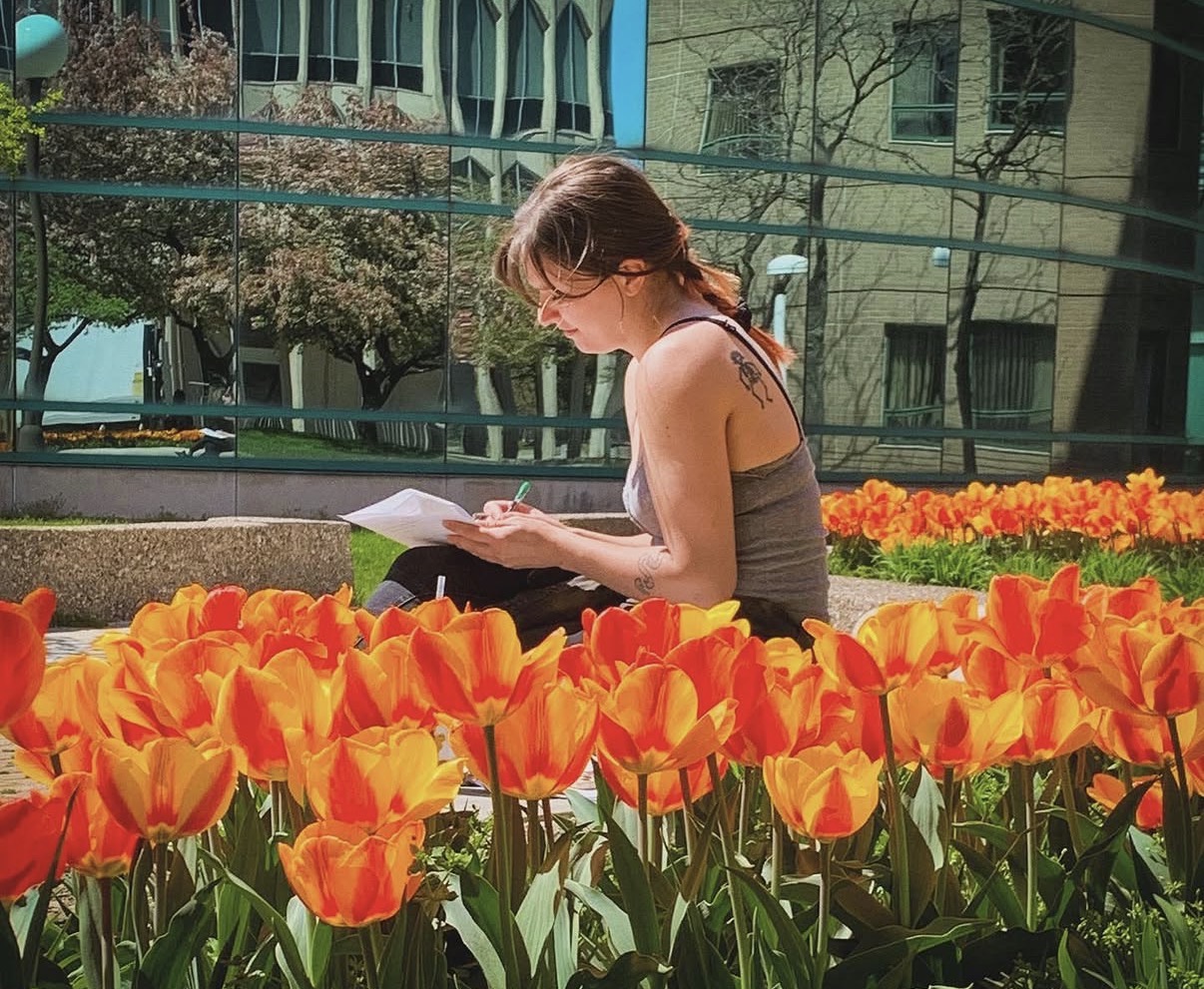 Studying for my qualifying exams on campus